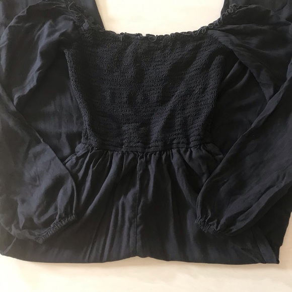Hollister Off the Shoulder Black Jumpsuit - Picture 3 of 6